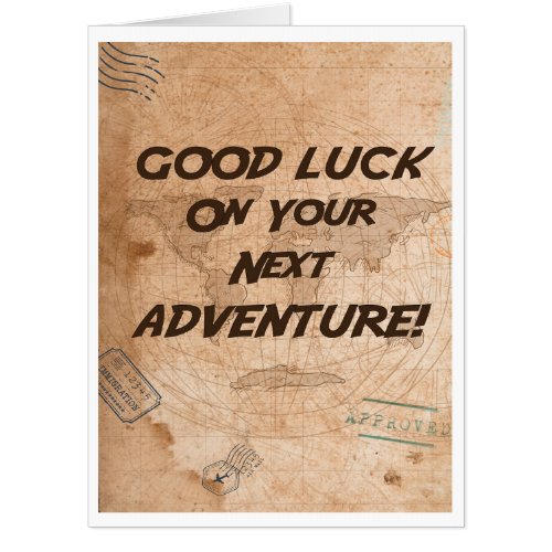 New Career Card Good Luck On Your Next Adventure