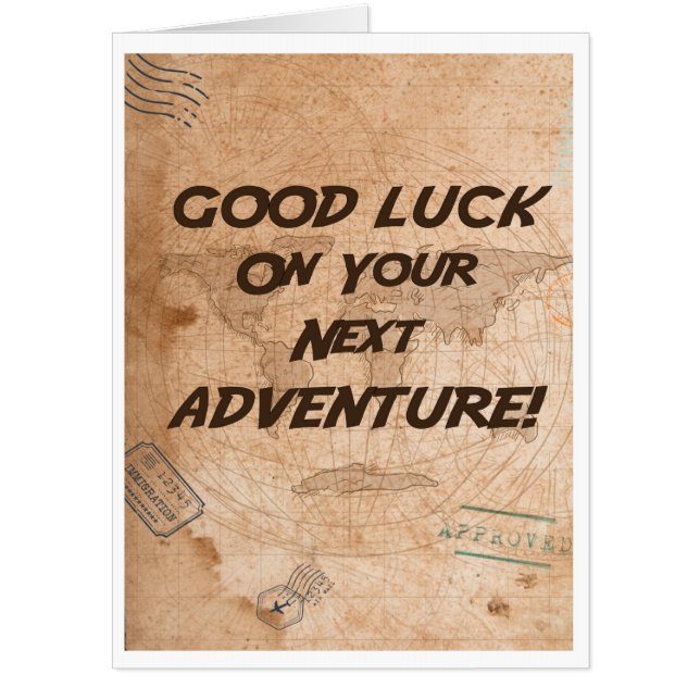 New Career Card Good Luck On Your Next Adventure (Front)