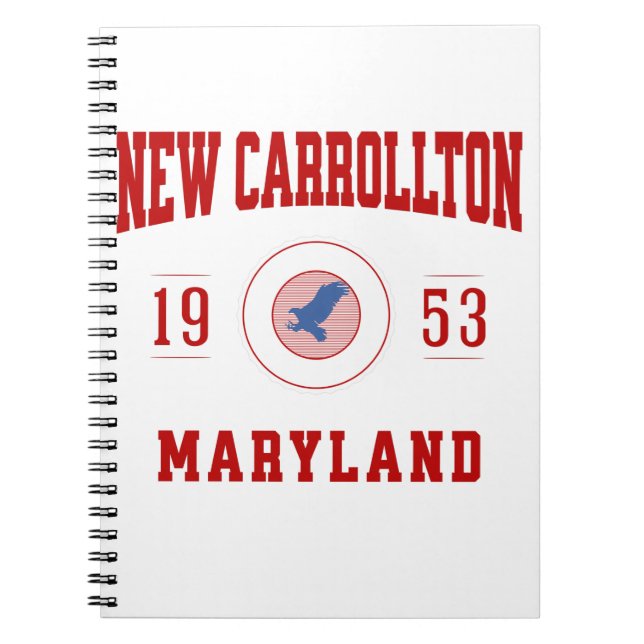 New Carrollton Maryland College University Style Notebook (Front)