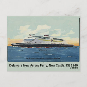 New Castle, DE Old Ferry Postcard