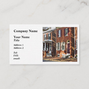 New Castle DE - Row of Townhouses Business Card