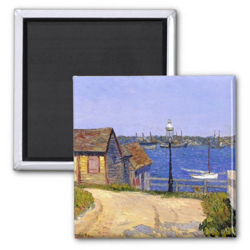 New Castle New Hampshire 1909 painting Magnet