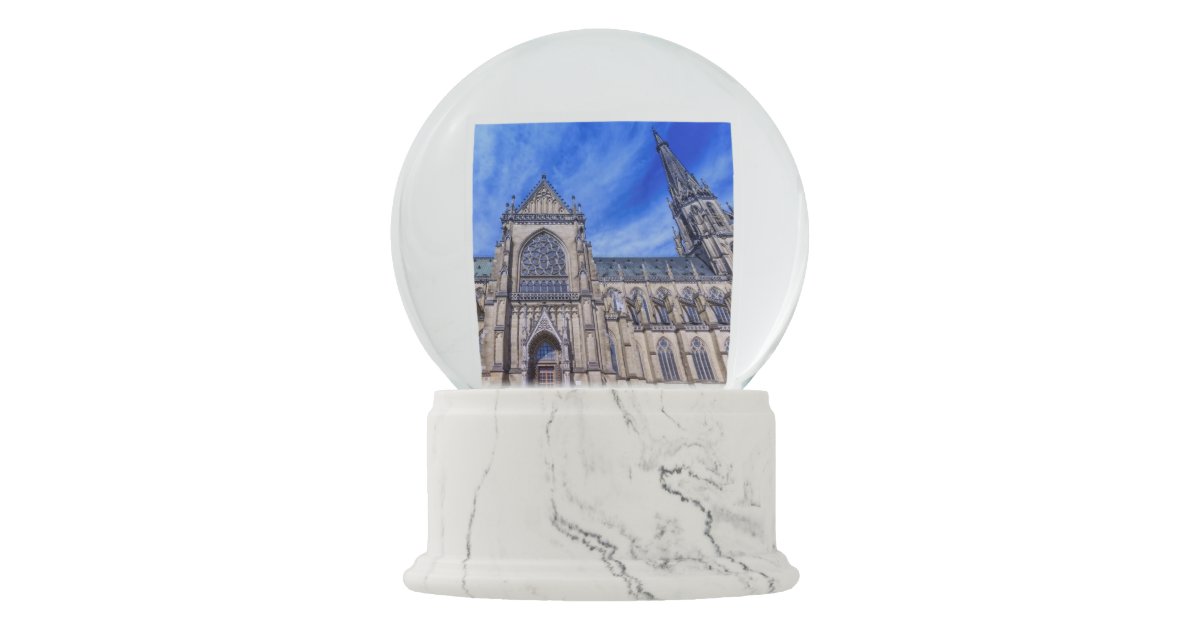 New Cathedral Linz Austria Snow Globe Zazzle Com