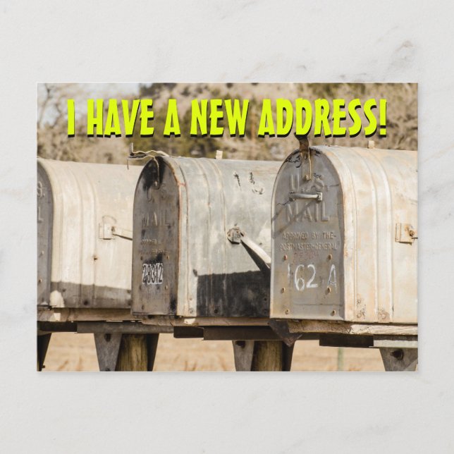 New Change Of Address Postcard (Front)
