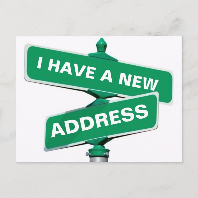 New Change Of Address Postcard (Front)