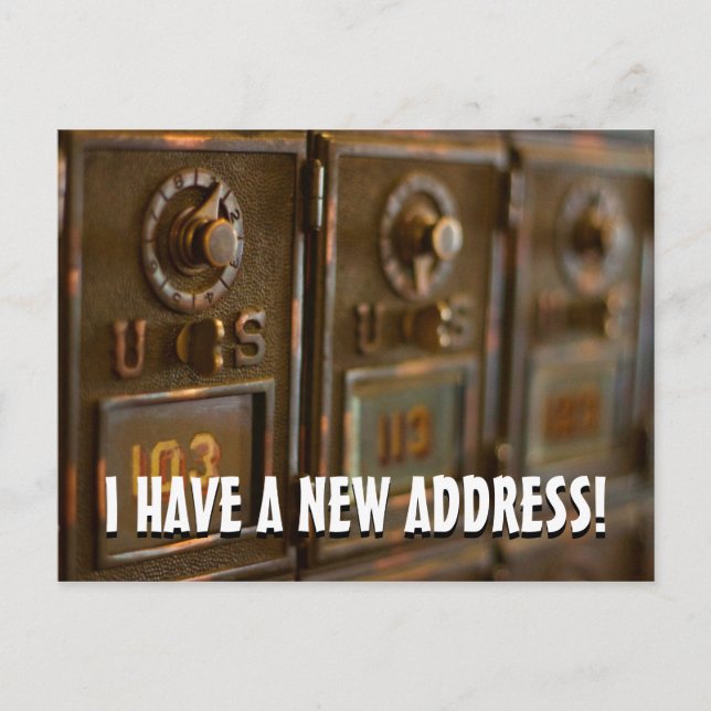 New Change Of Address Postcard (Front)