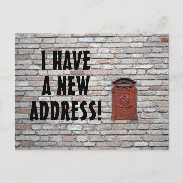New Change Of Address Postcard (Front)