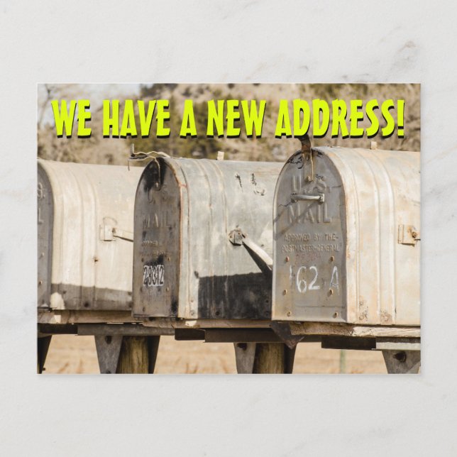 New Change Of Address Postcard (Front)