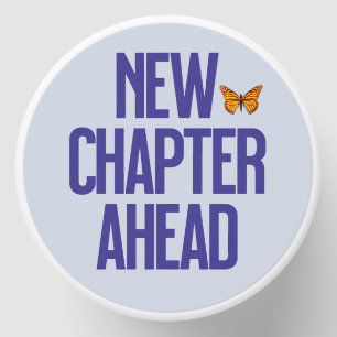 New Chapter Ahead Graduation Butterfly Quote Mini Candle Favors