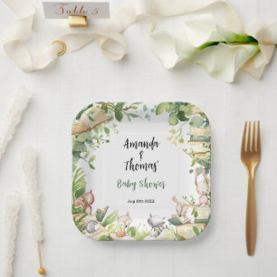 New Chapter Animals Baby Shower Paper Plates