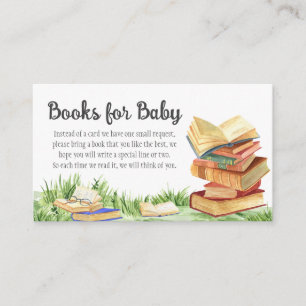 New Chapter Baby Shower Books for Baby Enclosure Card