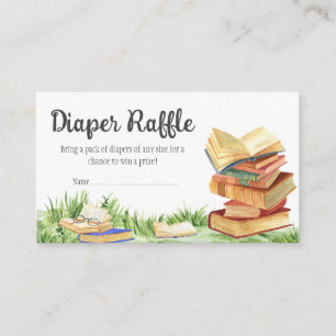 New Chapter Baby Shower Diaper Raffle Enclosure Card