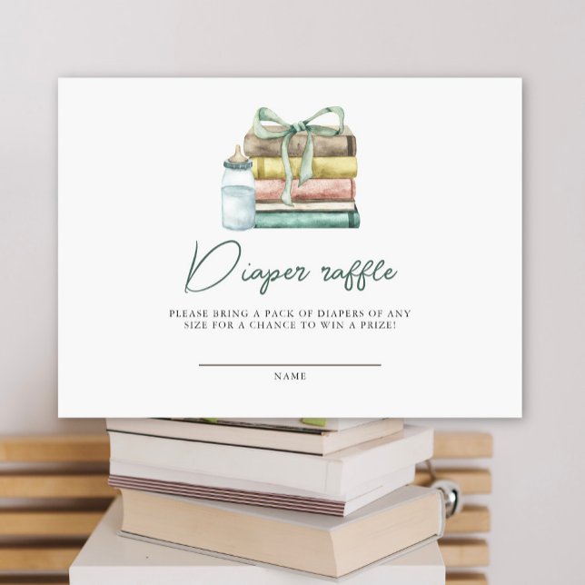 New Chapter Baby shower Diaper Raffle Enclosure Card (Creator Uploaded)