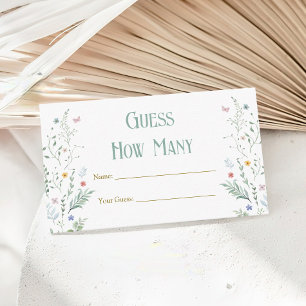 New Chapter Baby Shower Guess How Many Game Enclosure Card