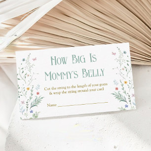 New Chapter Baby Shower How big is Her Belly Game Enclosure Card