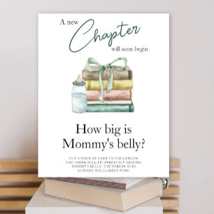 New Chapter baby shower - How big is mommy's belly Poster