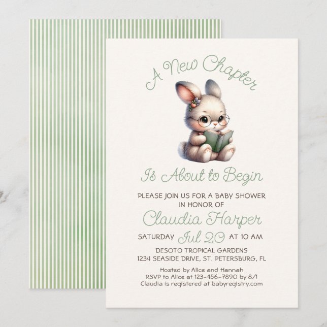 New Chapter Baby Shower Invitation (Front/Back)