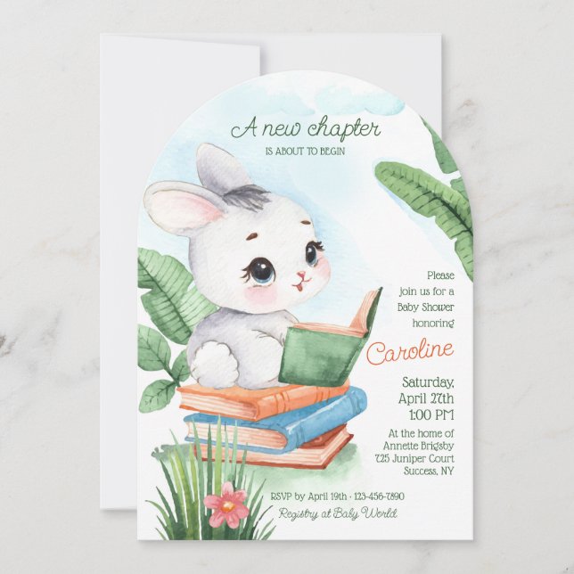New Chapter Baby Shower Invitation (Front)