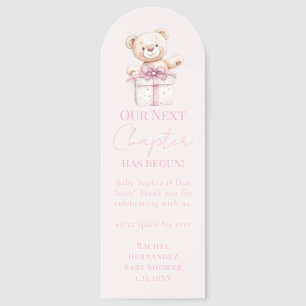 New Chapter Baby Shower teddy bear Bookmarks