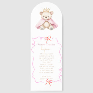 New Chapter Baby Shower teddy bear Bookmarks