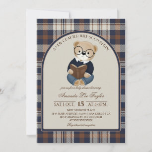 New Chapter Bear Baby Shower Invitation