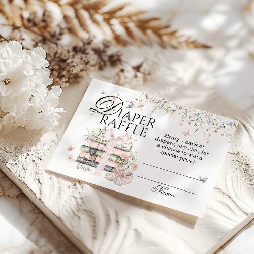 New Chapter Begin Book flower Baby Shower Diaper