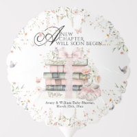 New Chapter Begin Book Wildflower Baby Girl Shower