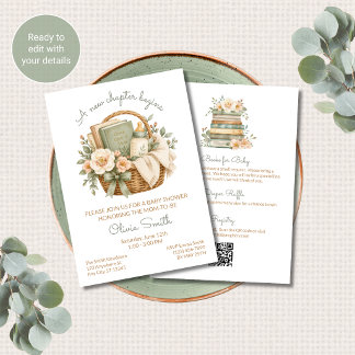New Chapter Begins All in One Shower Invitation