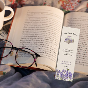 New chapter begins Baby Shower Bookmark Favor Mini Business Card
