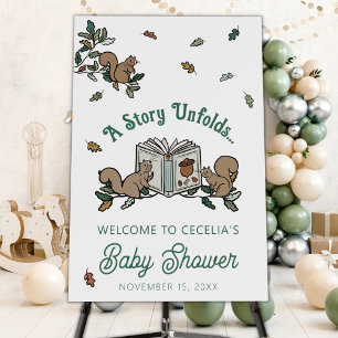 New Chapter Begins Baby Shower Photo Welcome Sign