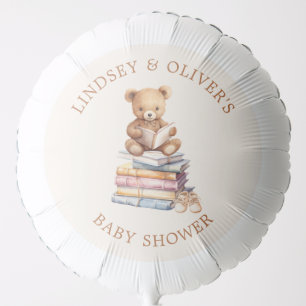 New Chapter Begins Baby Shower Teddy Storybook Balloon
