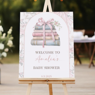 New Chapter Begins Baby Shower Welcome Sign, Story Foam Board