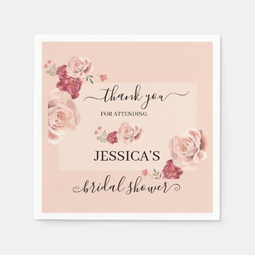 New Chapter Begins Book Bridal Shower  Napkins