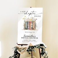 New Chapter Begins Bridal, Book Theme Welcome Sign