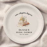 New Chapter Begins Bridal Shower  Paper Plates<br><div class="desc">Turn the page to love with these New Chapter Begins Bridal Shower Paper Plates. Perfect for literary lovers and storybook-themed celebrations, these plates feature a charming book-inspired design that adds a meaningful touch to your event. Whether you're hosting a brunch, tea party, or garden shower, they offer both elegance and...</div>