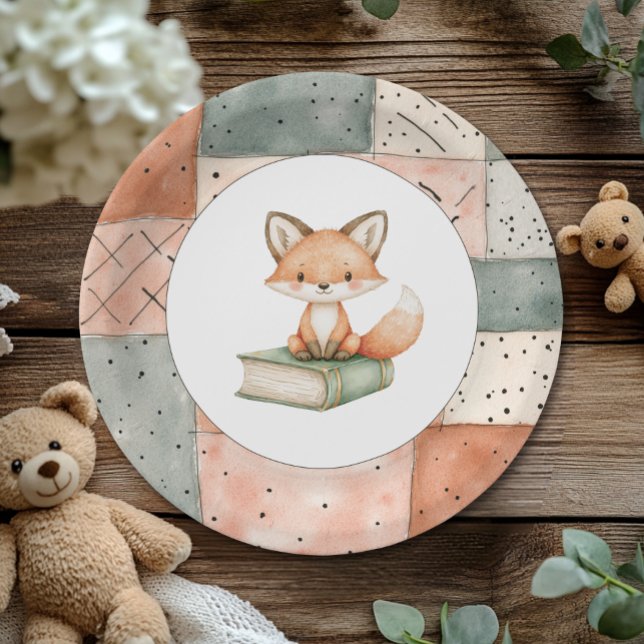 New Chapter Begins Storybook Baby Shower Paper Plates (Creator Uploaded)