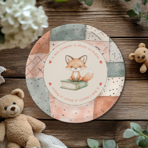 New Chapter Begins Storybook Baby Shower Paper Plates