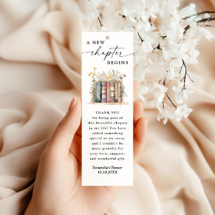 New Chapter Begins, Storybook Bridal Shower Bookmarks