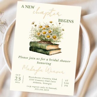 New Chapter Begins, Storybook Bridal Shower Invitation