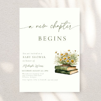 New Chapter Begins, Storybook Bridal Shower  Invitation