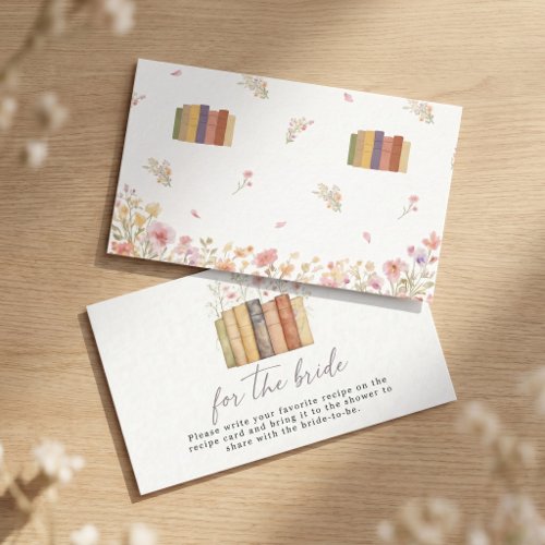 New Chapter Begins Vintage Floral Books Enclosure Card
