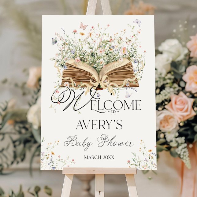 New Chapter Begins Welcome Sign, Storybook Baby Sh Foam Board (Creator Uploaded)