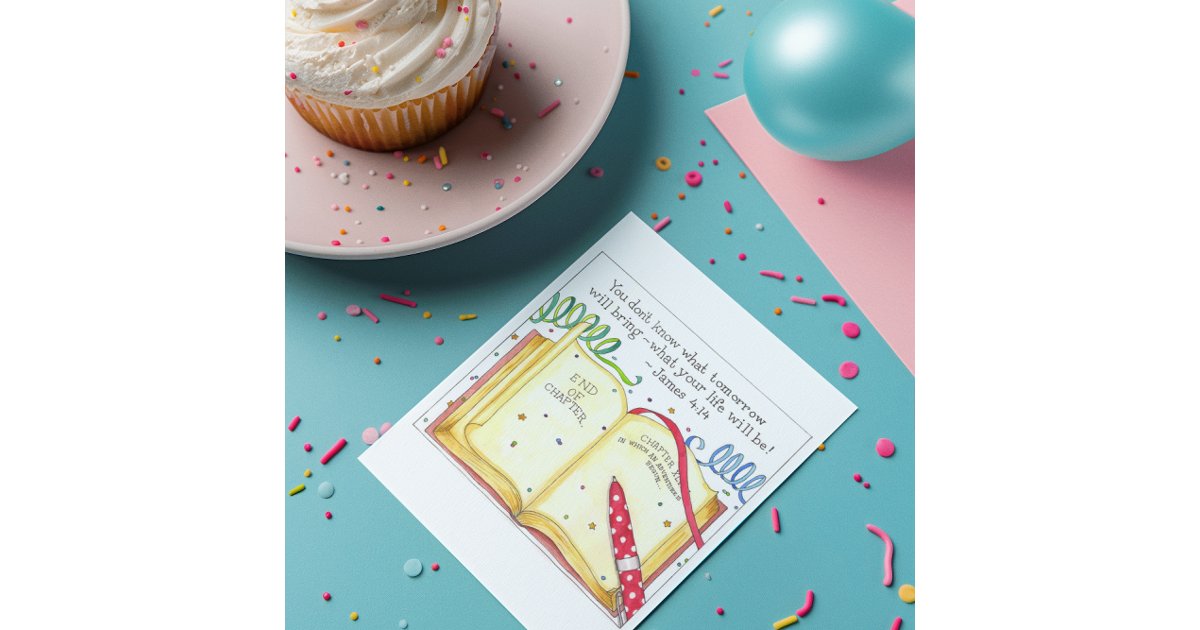 New Chapter Birthday Card | Zazzle