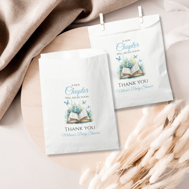 New Chapter Blue Boy Brunch StoryBook Baby Shower Favor Bag (Creator Uploaded)