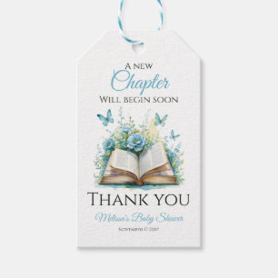 New Chapter Blue Boy Brunch StoryBook Baby Shower Gift Tags
