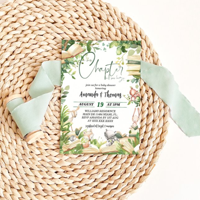 New Chapter Book Baby Shower Invitation (Creator Uploaded)