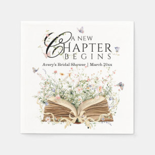 New Chapter Book Theme bridal shower Napkins