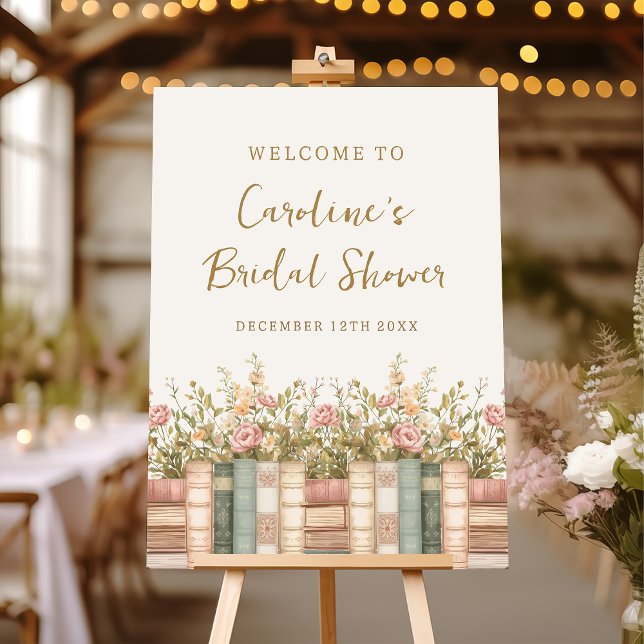 New Chapter Book Theme Bridal Shower Welcome Foam Board (Creator Uploaded)