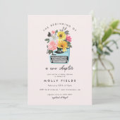 New Chapter Books Literary Writing Baby Shower Invitation (Standing Front)