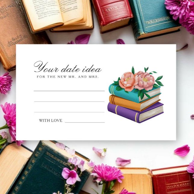 New Chapter Bridal shower Date night ideas  Enclosure Card (Creator Uploaded)